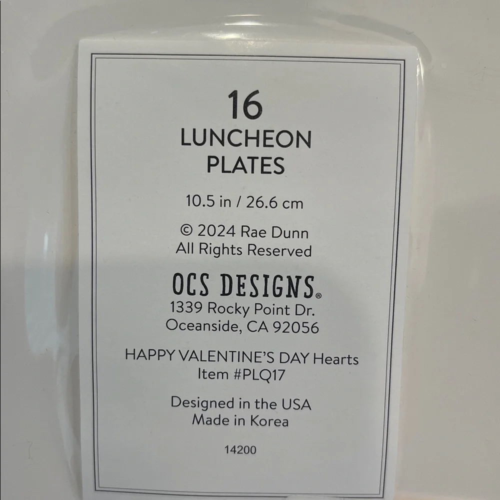 Rae Dunn “Happy ❤️Valentine’s Day” 💕Galentine Party Plates & Napkins